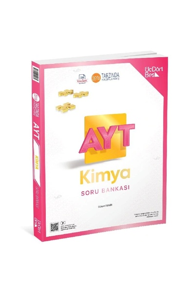 Üç Dört Beş Yayıncılık ÜçDörtBeş Yayınları 2025 AYT Kimya Soru Bankası