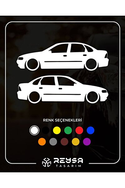 Reysa Tasarım ملصق أوبل فيكترا مسطح 16x5 سم أبيض