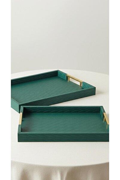 Generic Luxury Design Multi-Purpose Tray Set - Small 41 x 31 cm / Large 45 x 35 cm