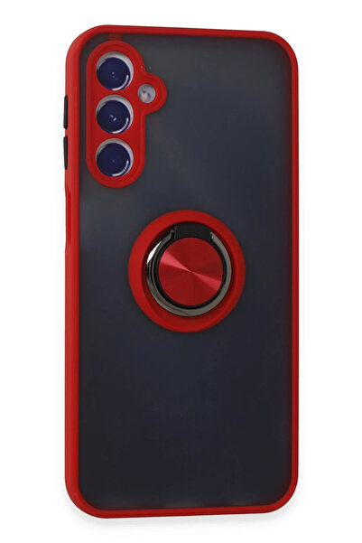 NewFace Sptrns Samsung Galaxy M34 5g Case Montreal Ringed Silicone Cover (95523) - Red