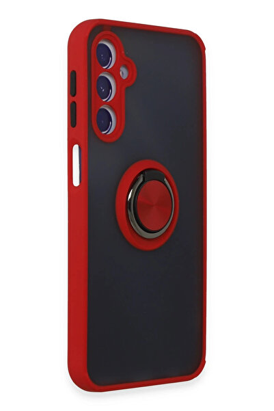 NewFace Sptrns Samsung Galaxy M34 5g Case Montreal Ringed Silicone Cover (95523) - Red