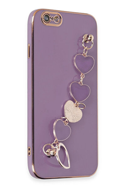 NewFace حافظة ايفون 6 من اس بي تي آر إن اس من السيليكون (125707) - بنفسجي