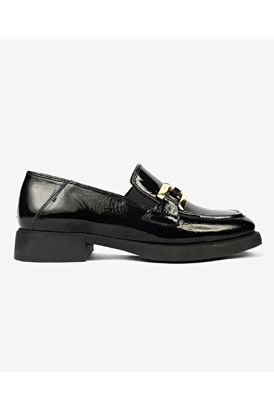 Greyder 59120 Zn Leather Comfort Classic Oxford Γυναικεία Παπούτσια ΜΑΥΡΟ-ΛΑΚΑ