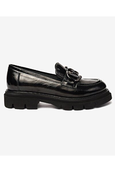 Greyder 72192 Zn Urban Deri Comfort Casual Oxford Kadın Ayakkabı SİYAH-RUGAN