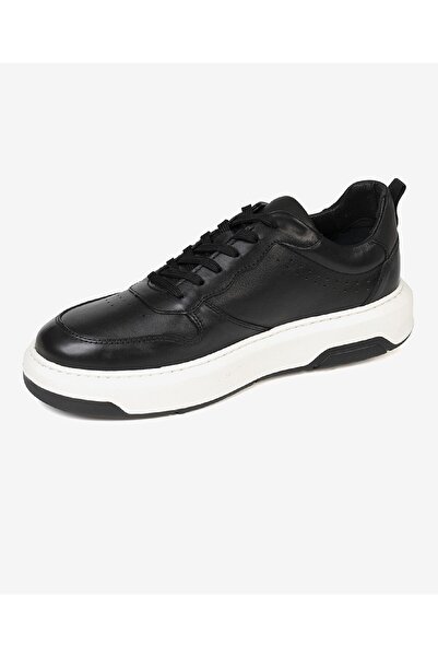 Greyder Erkek Siyah Hakiki Deri Sneaker Ayakkabı 3K1SA75153