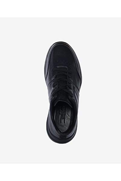 Greyder Erkek Siyah Hakiki Deri Sneaker Ayakkabı 4K1UA17750