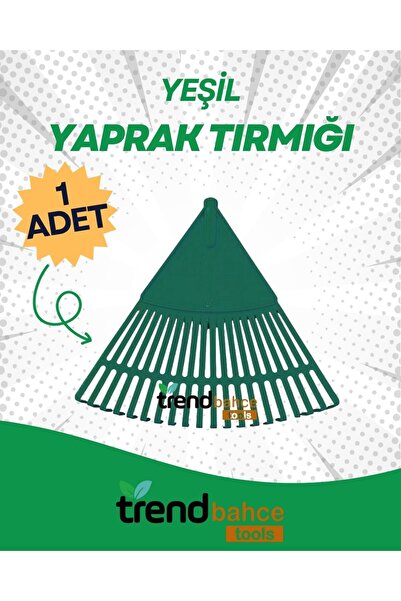 trendbahce Plastik Yeşil Bahçe Tırmığı