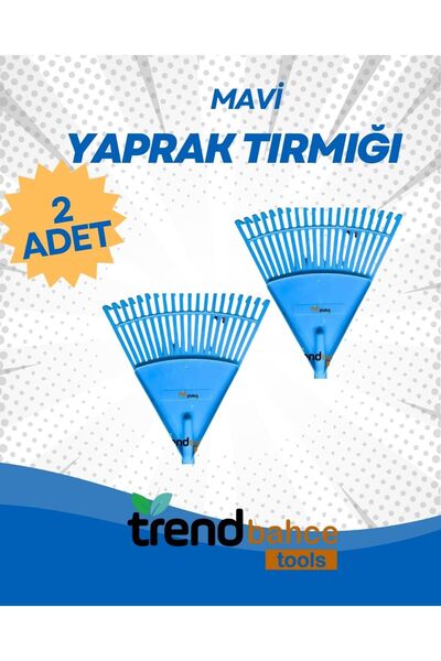 trendbahce PLASTİK MAVİ BAHÇE TIRMIĞI (2 ADET)