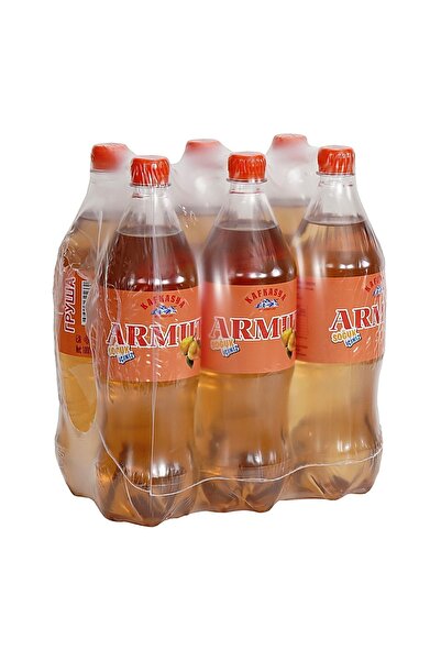 kafkasya meşrubatları Armut Aromalı Gazlı Içeceği - Armut Gazozu - Газированный напиток Грушевый ( 1 Lt X 6 Adet )