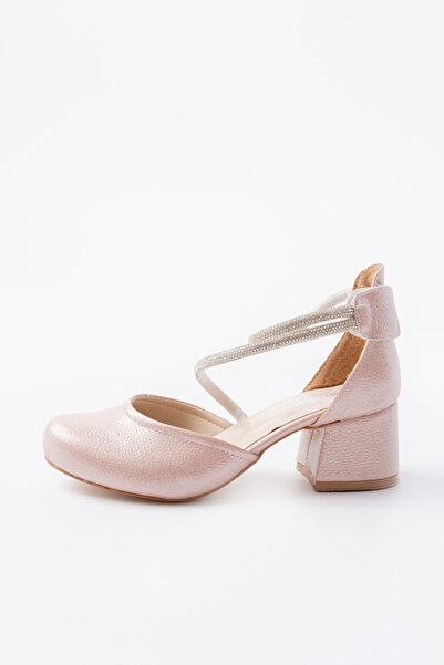 p papuccum ortopedi çocuk ayakkabıları Girls' Closed Velcro Anti-Slip Sole Heels - Evening Dress Shoes