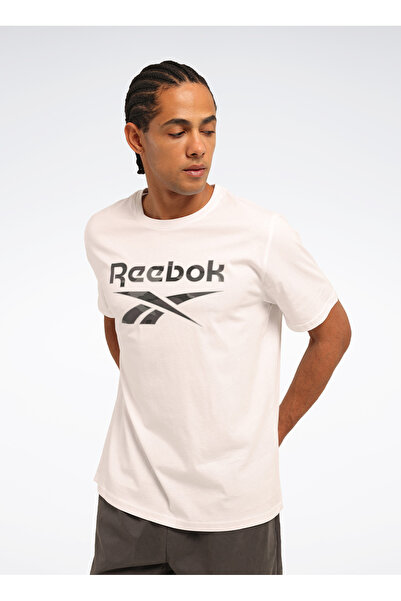 Reebok LC 9013 NEW ID CAMO TEE Біла кругла горловина Regular Fit Принт Чоловіча футболка