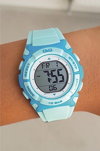 Q&Q 5-10 Yaş Alarmlı, Kronometreli, Işıklı, 100 Metre Su Geçirmez Turkuaz Çoc...