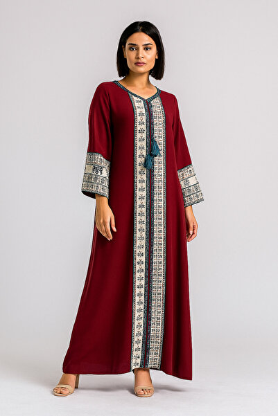 The final touch Free size cotton jalabiya, fits up to 90 kg