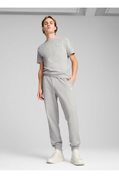 Puma 69089604 ESS ELEVATED Pants TR cl Gri Lastikli Bel Regular Fit Düz Erkek Eşofman Altı