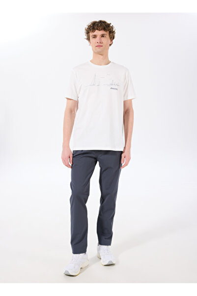 Discovery Expedition D5SM-EA3759 Antrasit Relaxed Baskılı Erkek Eşofman Altı