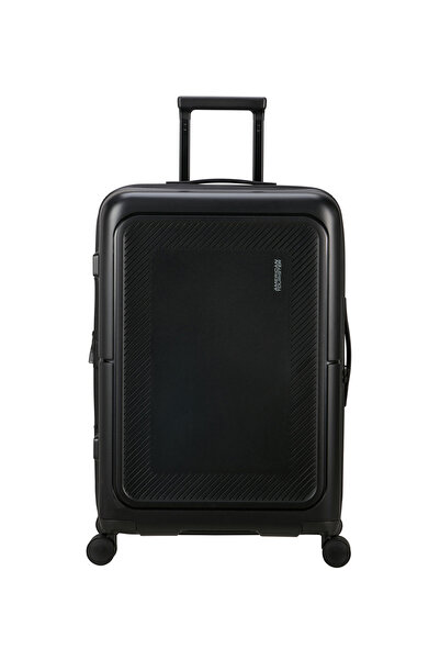 American Tourister Siyah Çekçekli Sert Valiz DASHPOP-SPINNER 67/24 EXP TSA