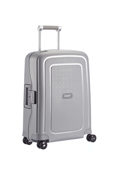 Samsonite Gri Çekçekli Sert Valiz S'CURE-SPINNER 55/20