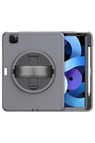 NewFace حافظة تابلت بحزام يد لجهاز آيباد برو 11 (2018) من إس بي تي آر إن إس (220725) - رمادي