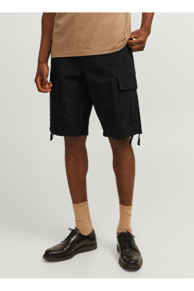 Jack & Jones Siyah Erkek Kargo Şort 12248685_JPSTCOLE BARKLEY CARGO SHO