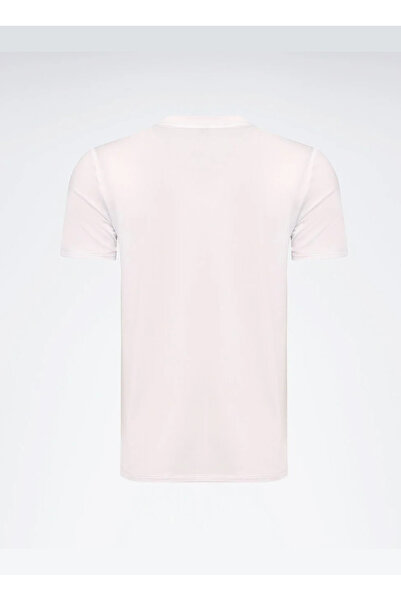 Reebok LC 6756 MONAC TEE Λευκό μπλουζάκι με στρογγυλή λαιμόκοψη κανονική εφαρμογή Ανδρικό μπλουζάκι μονόχρωμο
