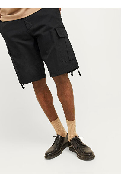 Jack & Jones Siyah Erkek Kargo Şort 12248685_JPSTCOLE BARKLEY CARGO SHO