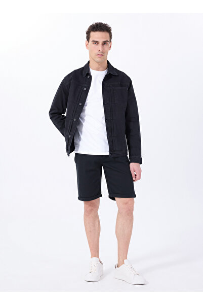 Mustang Siyah Erkek Normal Bel Regular Fit Denim Şort CHICAGO - 1118