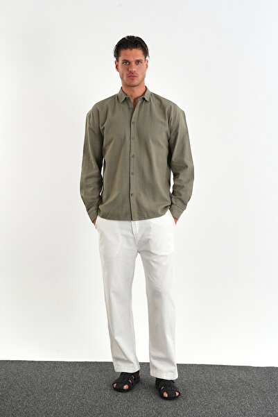 Redline Comforted Erkek Oversize Pamuk Gömlek