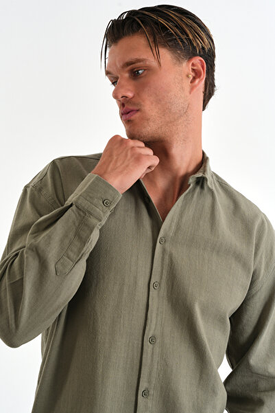 Redline Comforted Erkek Oversize Pamuk Gömlek