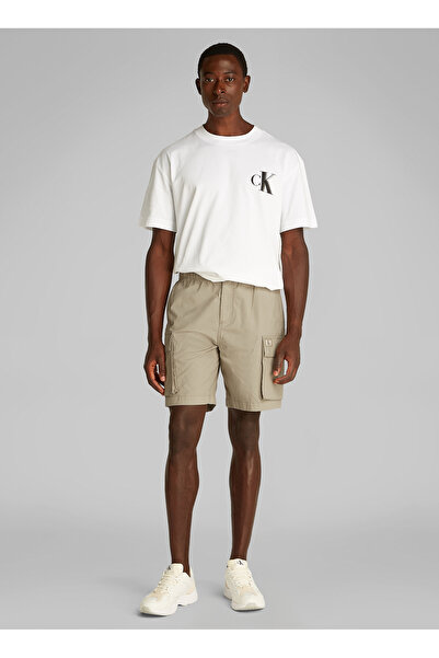 Calvin Klein Jeans Taş Erkek Kargo Şort J30J327376PFQ WASHED CARGO SHORT