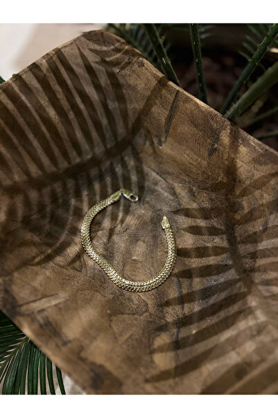 eranora SAGE & Co. Ebruli Gold Vip Kalın Balık Sırtı Çelik Bileklik