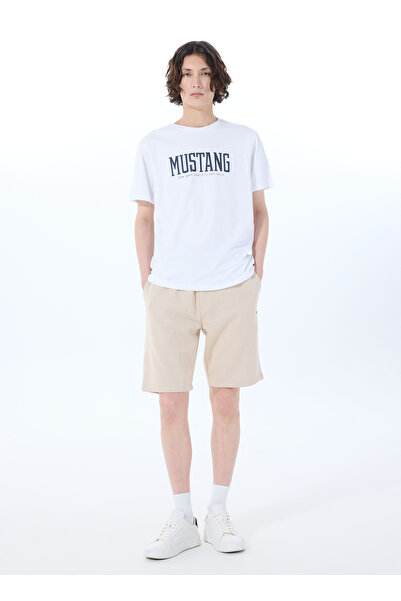 Mustang Sweat Şort, 2XL, Bej