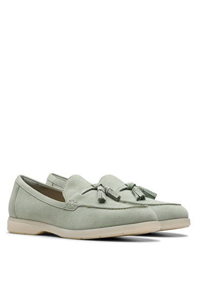 CLARKS Deri Yeşil Kadın Loafer 26181451