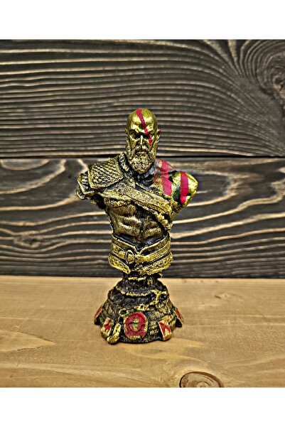 Artmosfer Figür&Dekorasyon Mini Boy God Of War Kratos Gold Eskitme Polyester Figür