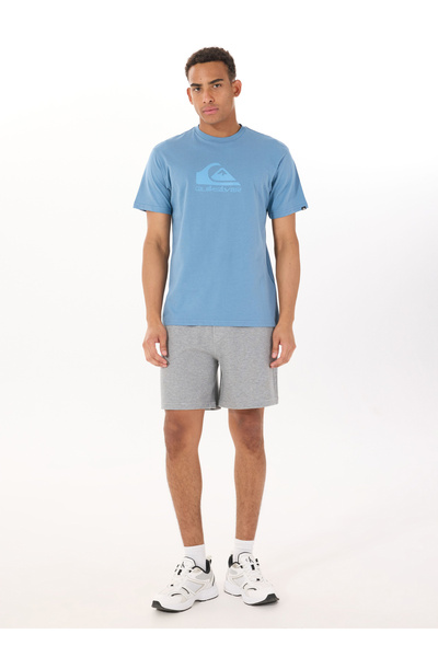 Quiksilver EQYZT08072 EV COMP LOGO SS Синій велосипедний комір Нормальний крій Чоловіча футболка