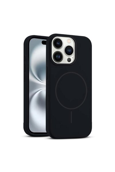 Zebana Apple iPhone 15 Pro Max Uyumlu Kılıf Zebana Liquid Soft Silikon Kılıf ...