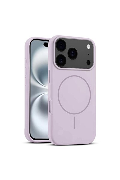 Zebana Apple iPhone 17 Pro Uyumlu Kılıf Liquid Soft Silikon Kılıf (Kablosuz Ş...