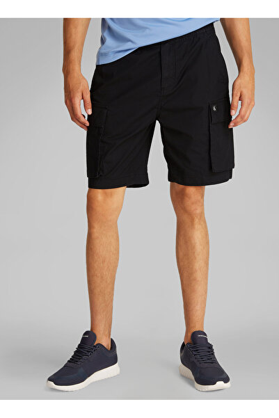 Calvin Klein Jeans Siyah Erkek Kargo Şort J30J327376BEH WASHED CARGO SHORT