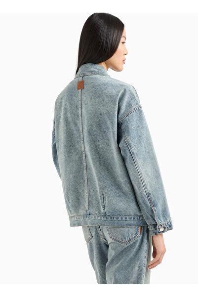 Armani Exchange Mavi Kadın Denim Ceket XW000902
