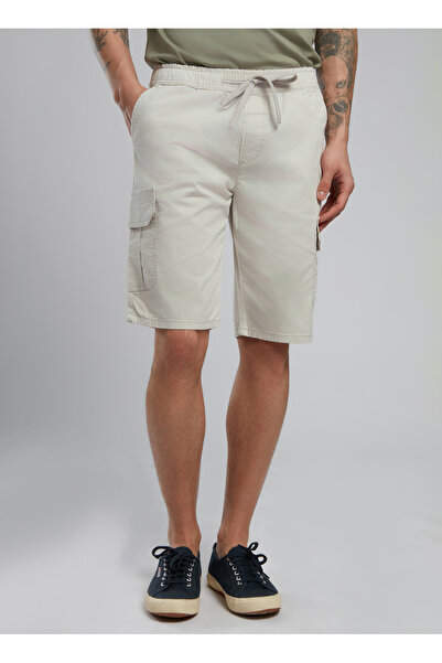 Lee Cooper Regular Fit Bej Erkek Şort 252 LCM 221018 JOAN BEJ