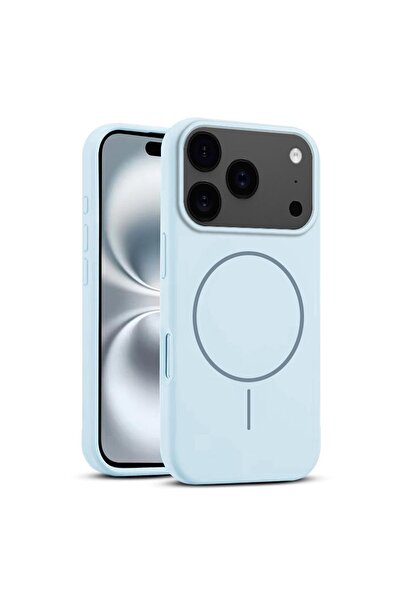 Zebana Apple iPhone 17 Pro Uyumlu Kılıf Liquid Soft Silikon Kılıf (Kablosuz Ş...