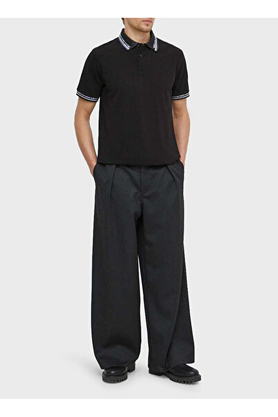 VERSACE JEANS COUTURE Black Men's Polo T-Shirt 76Gagt09