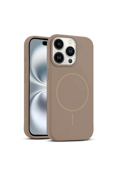 Zebana Apple iPhone 14 Pro Max Uyumlu Kılıf Liquid Soft Silikon Kılıf (Kablos...