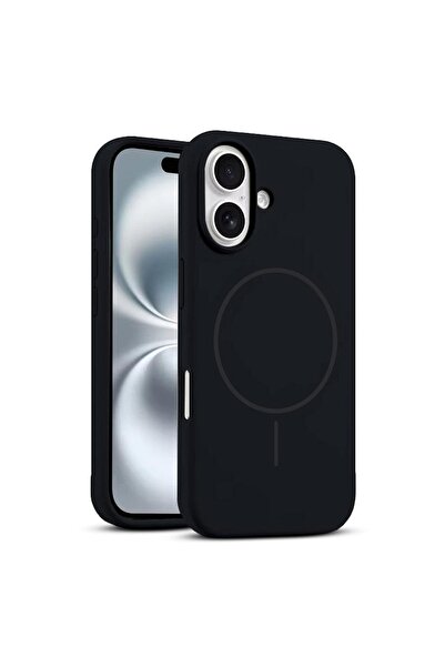 Zebana Apple iPhone 16 Uyumlu Kılıf Zebana Liquid Soft Silikon Kılıf (Kablosu...