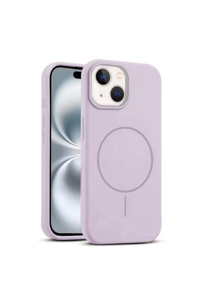 Zebana Apple iPhone 13 Uyumlu Kılıf Zebana Liquid Soft Silikon Kılıf (Kablosu...