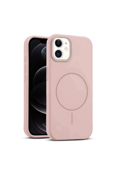 Zebana Apple iPhone 12 Uyumlu Kılıf Zebana Liquid Soft Silikon Kılıf (Kablosu...