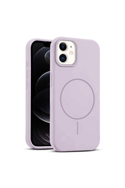 Zebana Apple iPhone 12 Uyumlu Kılıf Zebana Liquid Soft Silikon Kılıf (Kablosu...