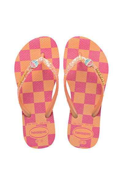 Havaianas Peach Girl's Slippers Slim Glitter Trendy