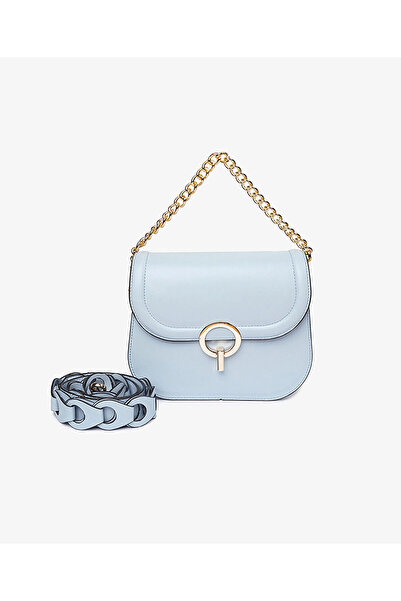 Greyder Kadın Mavi Tokalı Kol Çantası 4Y2CN69574