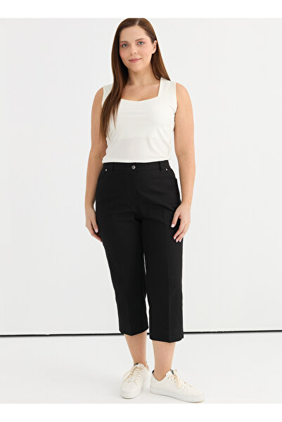 Selen Normal Bel Normal Siyah Kadın Pantolon 25YSL5362-BB