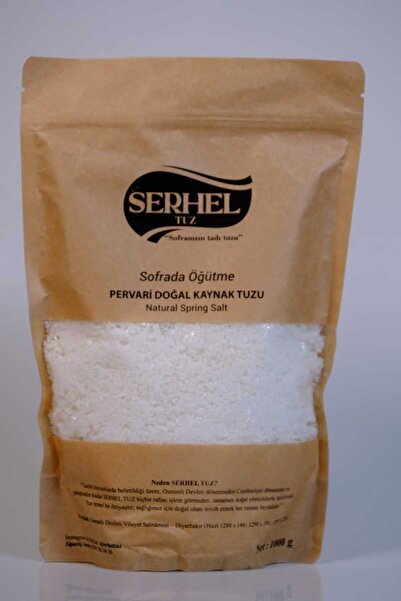 SERHEL Doğal Kaynak Tuzu (Sofrada Öğütme) 1 Kg